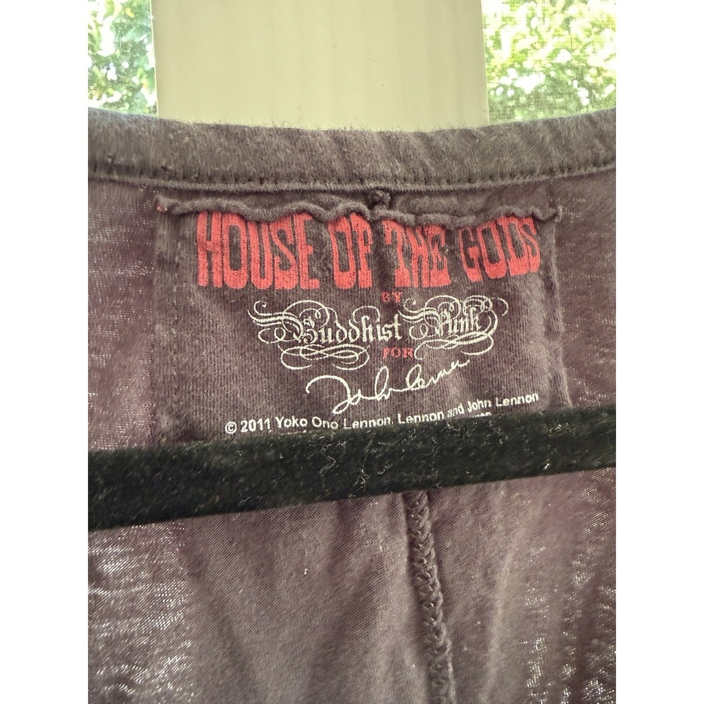 RARE 2011 House of The Gods Buddhist Punk John Lennon Tank Top - Picture 5 of 10